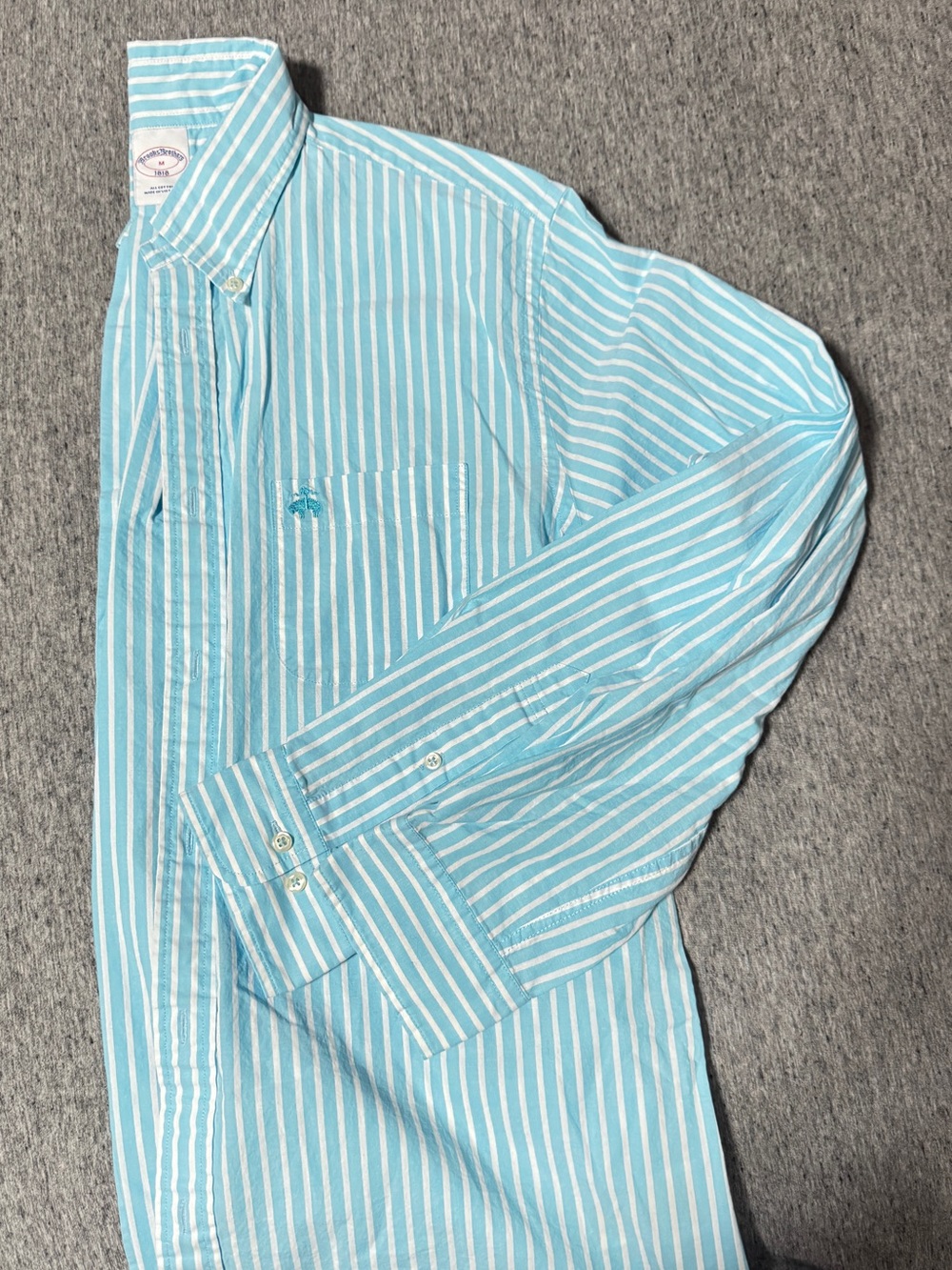 Brooks Brothers -Classic Striped Button-Down Shirt - M